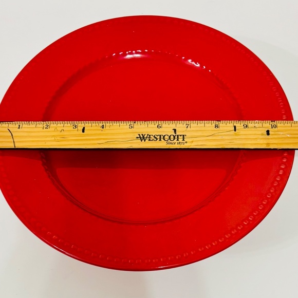 NEW 11 inch Red Cake Stand Dessert Plate Riser Serving Tray - Picture 5 of 6